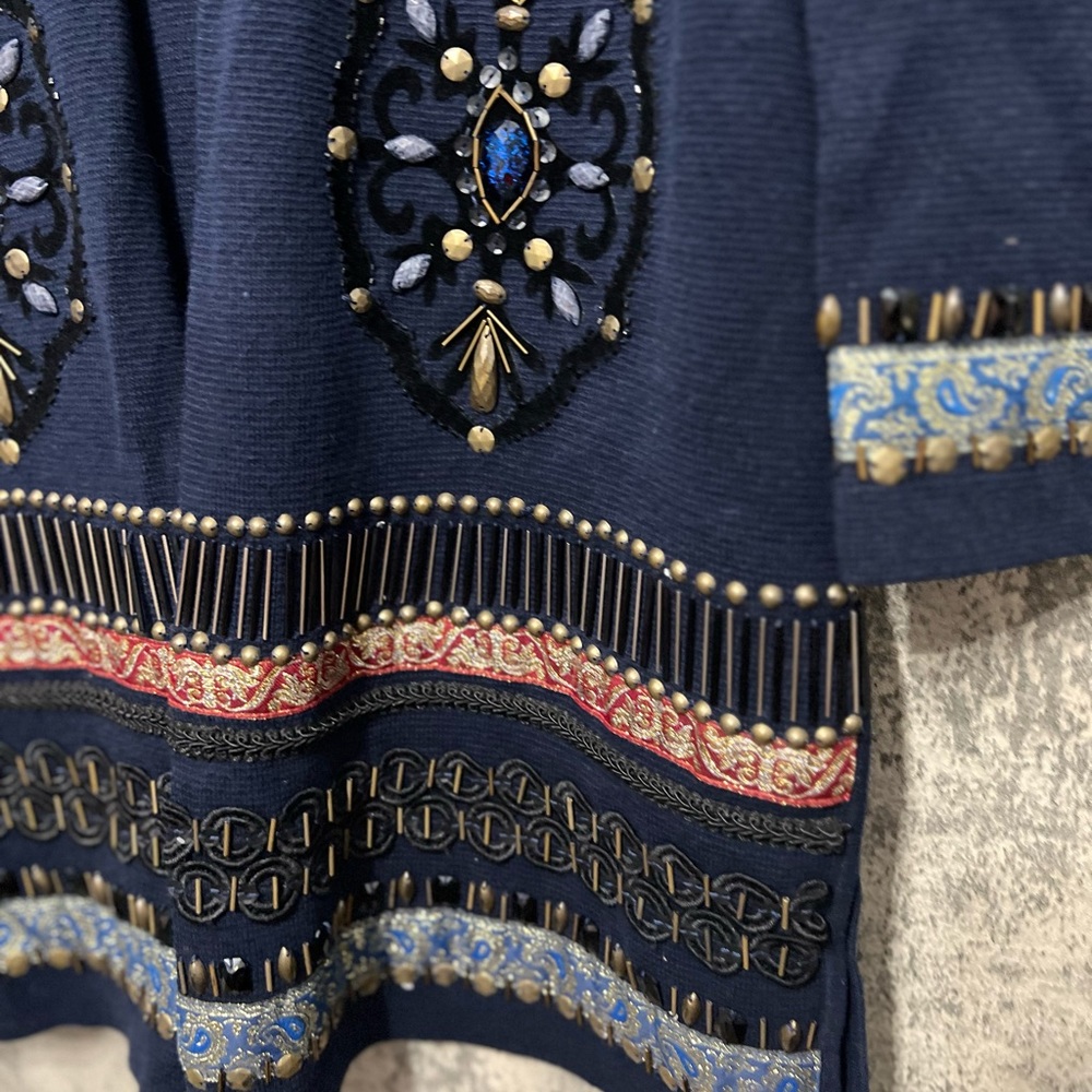 Embroidered navy blue cardigan Chico’s - Picture 9 of 9